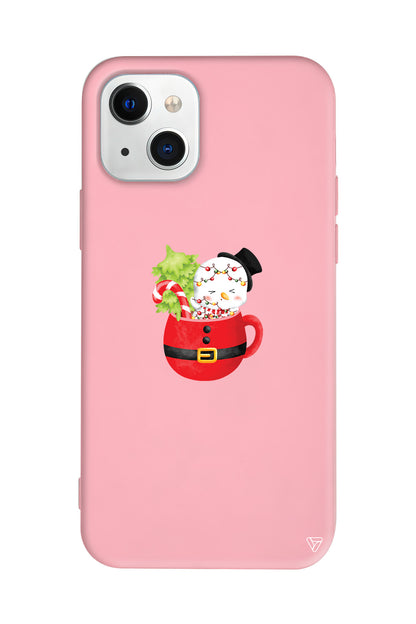 A Cup Of Xmas 7 Lansman Model İçi Kadife Silikon Telefon Kılıfı – Plus Serisine Özel