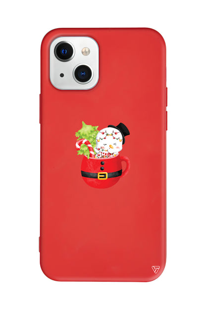 A Cup Of Xmas 7 Lansman Model İçi Kadife Silikon Telefon Kılıfı – Plus Serisine Özel