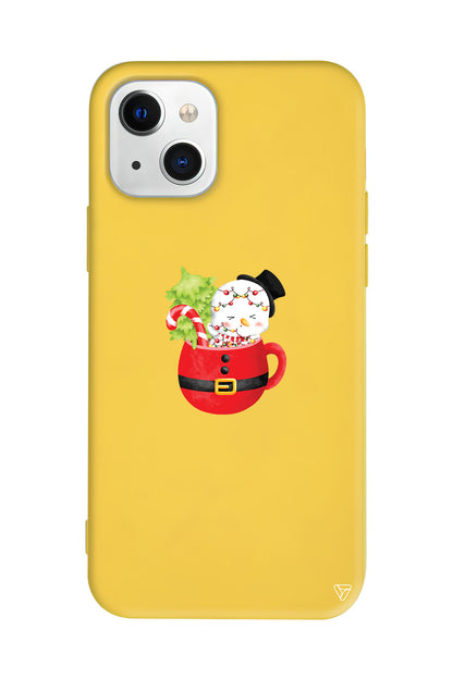 A Cup Of Xmas 7 Lansman Model İçi Kadife Silikon Telefon Kılıfı – Plus Serisine Özel