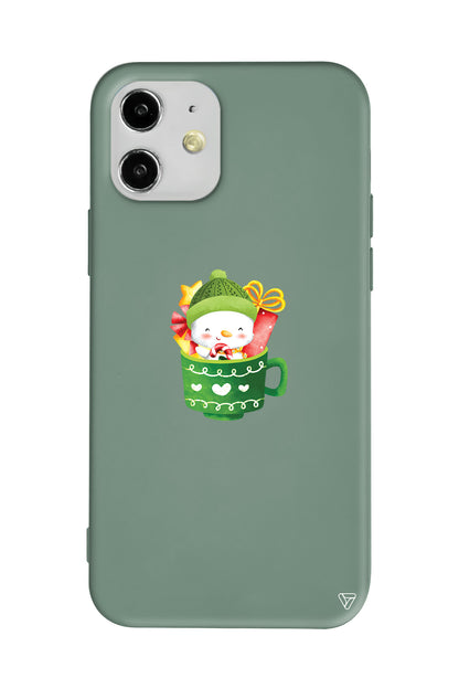 A Cup Of Xmas 8 Lansman Model İçi Kadife Silikon Telefon Kılıfı