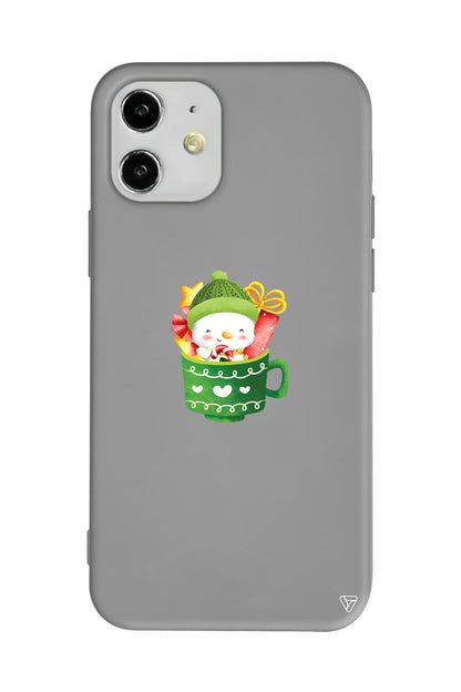 A Cup Of Xmas 8 Lansman Model İçi Kadife Silikon Telefon Kılıfı