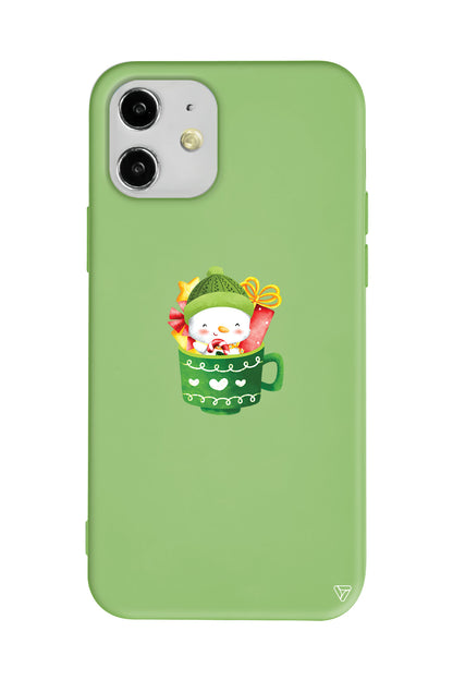 A Cup Of Xmas 8 Lansman Model İçi Kadife Silikon Telefon Kılıfı