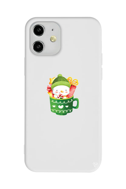 A Cup Of Xmas 8 Lansman Model İçi Kadife Silikon Telefon Kılıfı