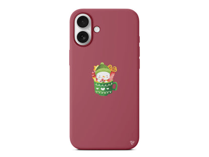 A Cup Of Xmas 8 Lansman Model İçi Kadife Silikon Telefon Kılıfı – Plus Serisine Özel