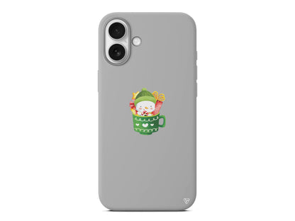 A Cup Of Xmas 8 Lansman Model İçi Kadife Silikon Telefon Kılıfı