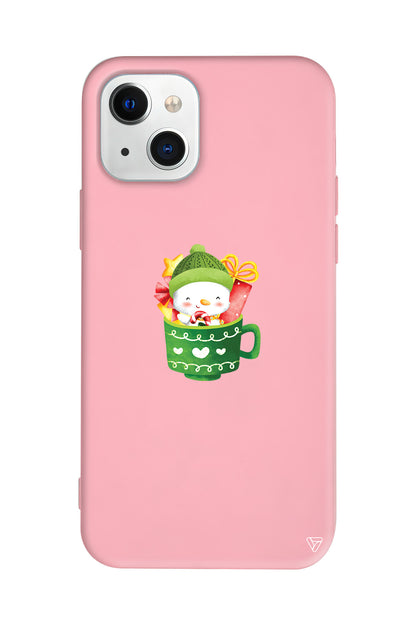 A Cup Of Xmas 8 Lansman Model İçi Kadife Silikon Telefon Kılıfı – Plus Serisine Özel