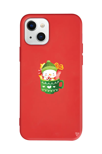 A Cup Of Xmas 8 Lansman Model İçi Kadife Silikon Telefon Kılıfı – Plus Serisine Özel