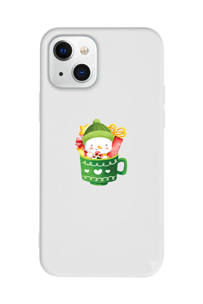 A Cup Of Xmas 8 Lansman Model İçi Kadife Silikon Telefon Kılıfı