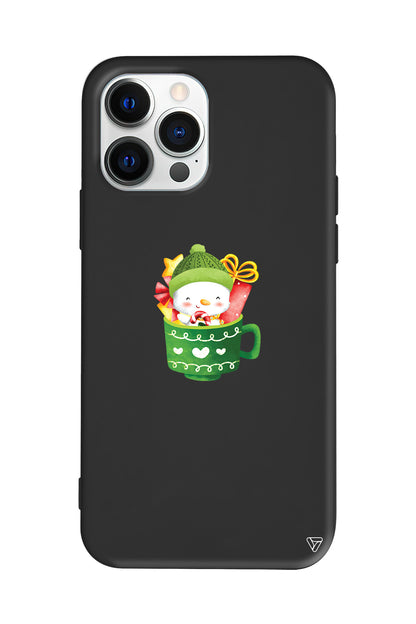 A Cup Of Xmas 8 Lansman Model İçi Kadife Silikon Telefon Kılıfı