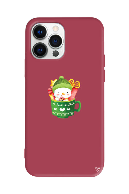 A Cup Of Xmas 8 Lansman Model İçi Kadife Silikon Telefon Kılıfı