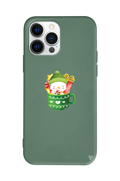 A Cup Of Xmas 8 Lansman Model İçi Kadife Silikon Telefon Kılıfı