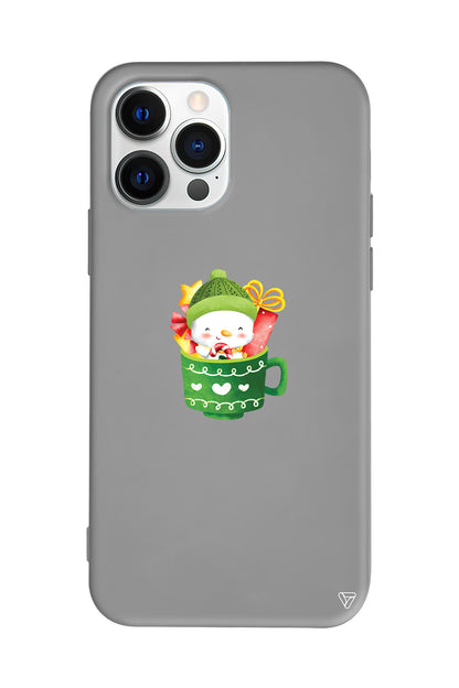 A Cup Of Xmas 8 Lansman Model İçi Kadife Silikon Telefon Kılıfı