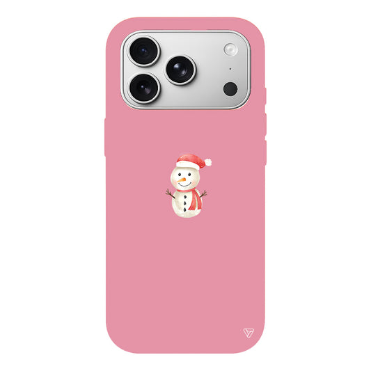 Snowman Lansman Model İçi Kadife Silikon Telefon Kılıfı