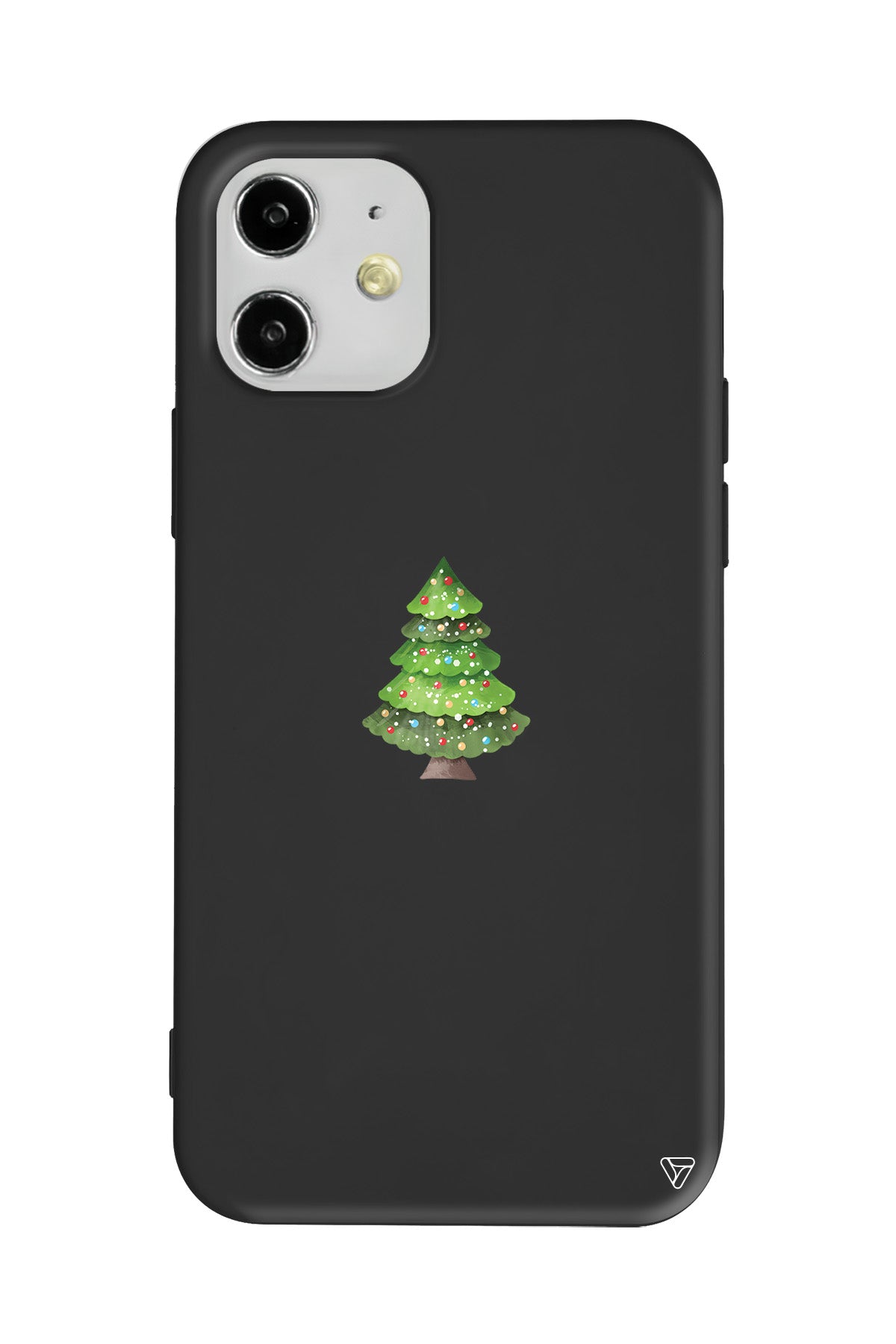 Mini Xmas Tree Lansman Model İçi Kadife Silikon Telefon Kılıfı