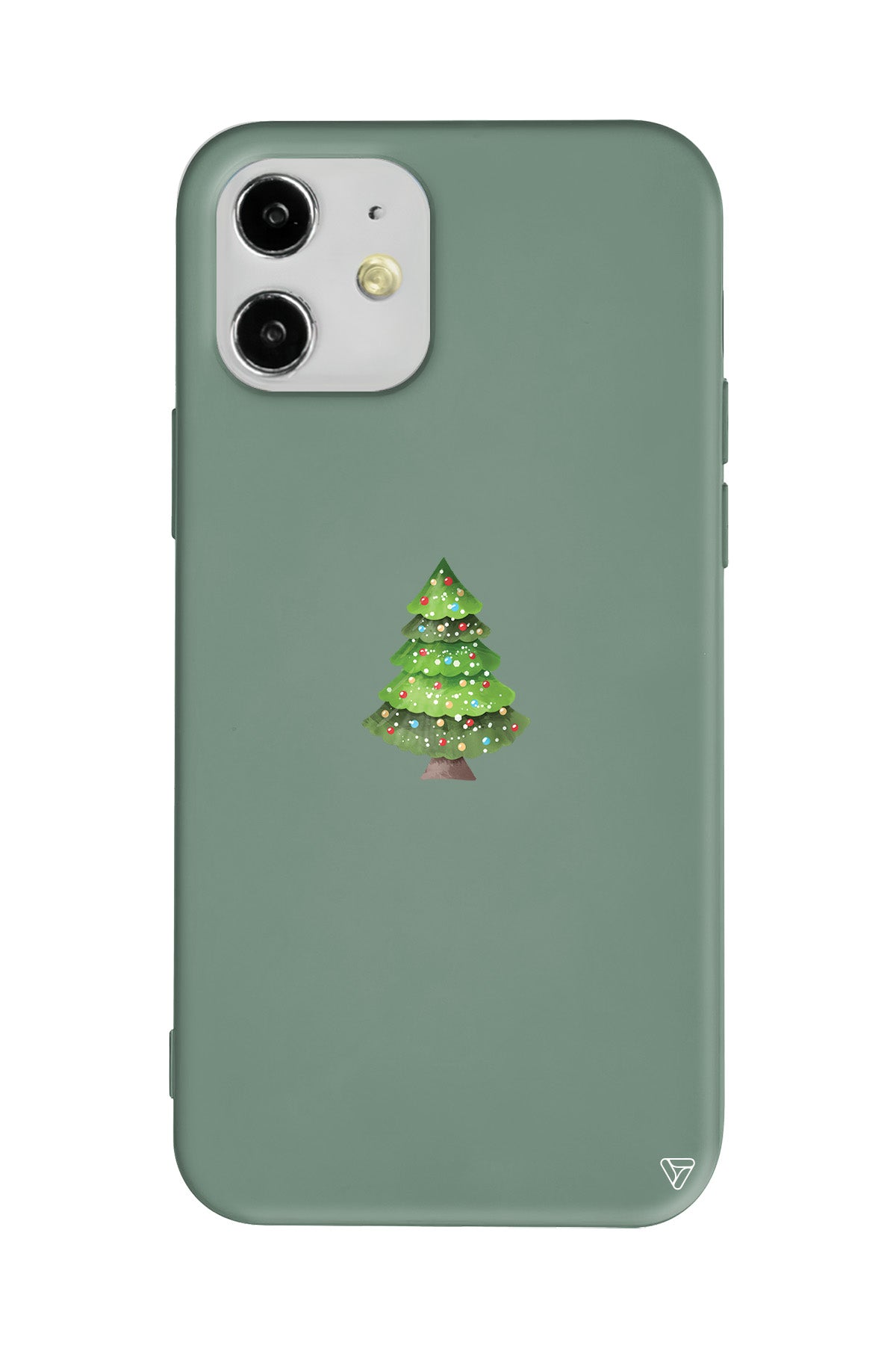 Mini Xmas Tree Lansman Model İçi Kadife Silikon Telefon Kılıfı