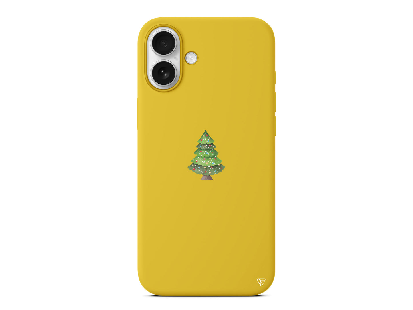 Mini Xmas Tree Lansman Model İçi Kadife Silikon Telefon Kılıfı