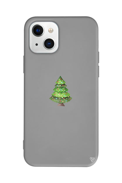 Mini Xmas Tree Lansman Model İçi Kadife Silikon Telefon Kılıfı – Plus Serisine Özel
