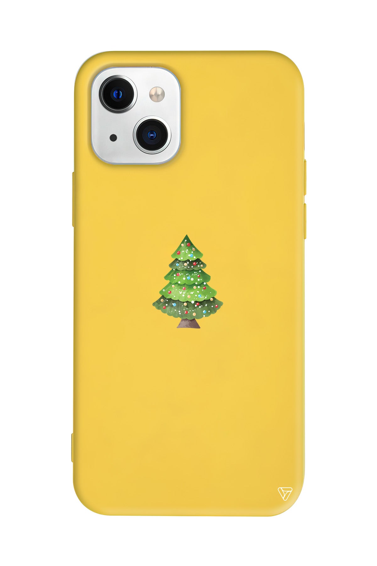 Mini Xmas Tree Lansman Model İçi Kadife Silikon Telefon Kılıfı