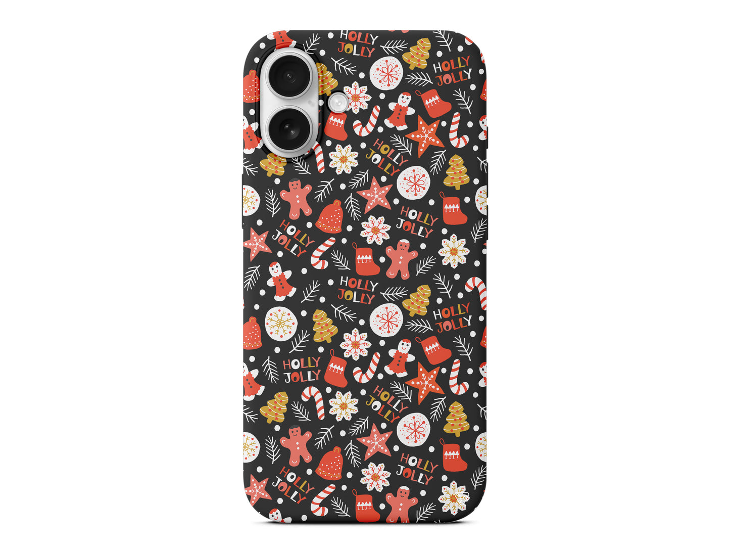 Holly Jolly Lansman Model İçi Kadife Silikon Telefon Kılıfı – Plus Serisine Özel