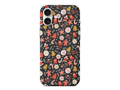 Holly Jolly Lansman Model İçi Kadife Silikon Telefon Kılıfı – Plus Serisine Özel