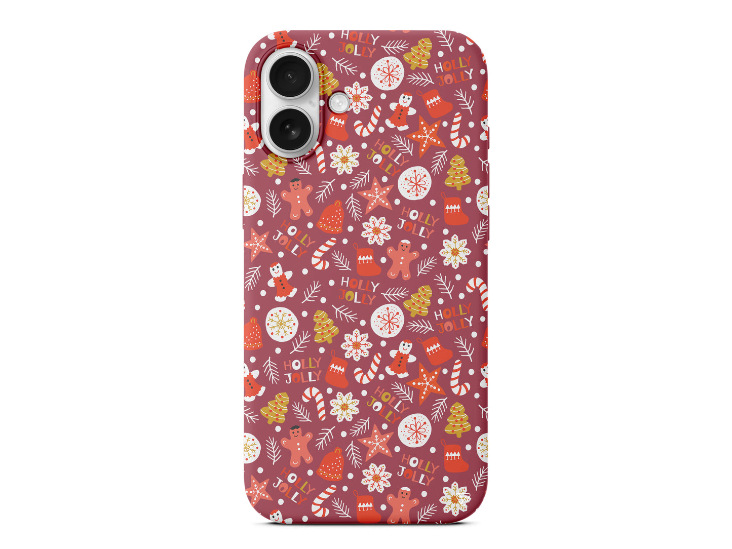 Holly Jolly Lansman Model İçi Kadife Silikon Telefon Kılıfı – Plus Serisine Özel