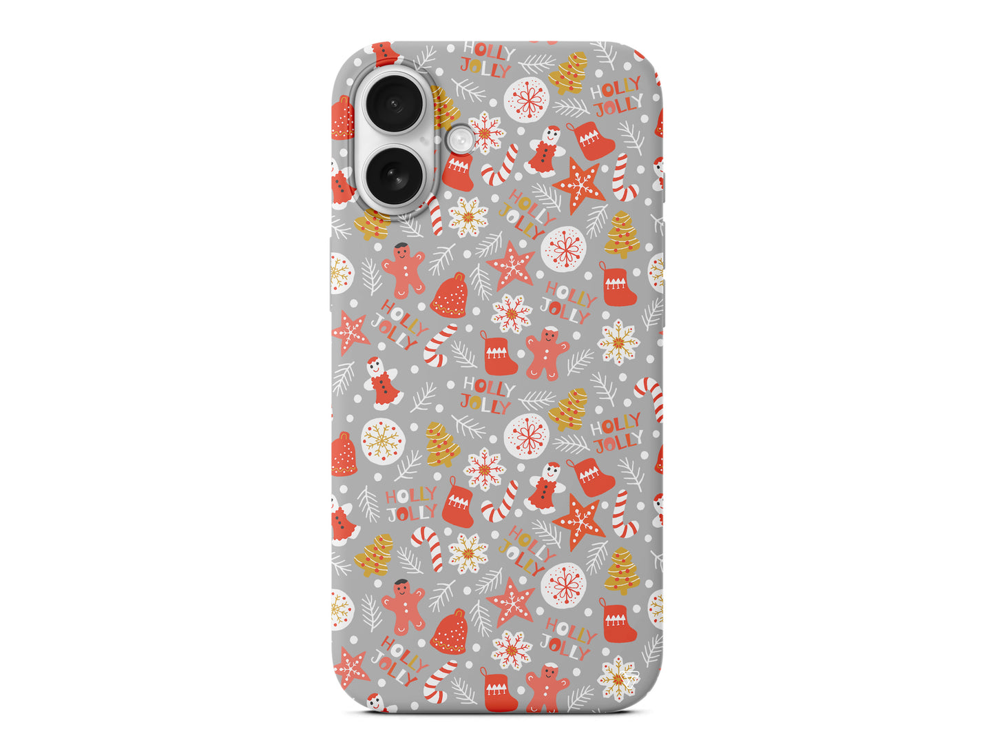 Holly Jolly Lansman Model İçi Kadife Silikon Telefon Kılıfı – Plus Serisine Özel