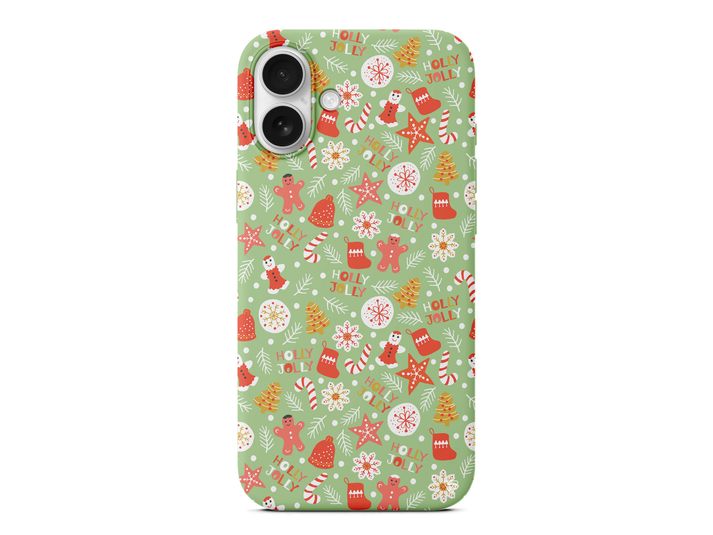Holly Jolly Lansman Model İçi Kadife Silikon Telefon Kılıfı – Plus Serisine Özel