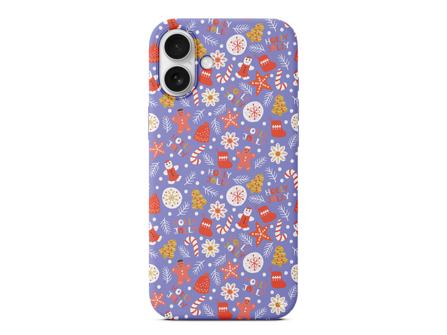 Holly Jolly Lansman Model İçi Kadife Silikon Telefon Kılıfı – Plus Serisine Özel