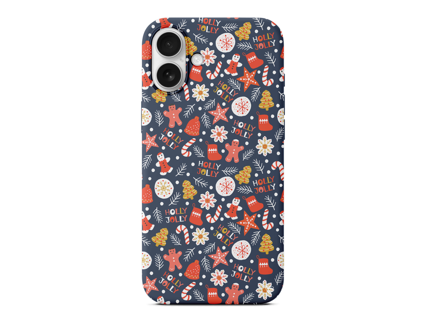 Holly Jolly Lansman Model İçi Kadife Silikon Telefon Kılıfı – Plus Serisine Özel