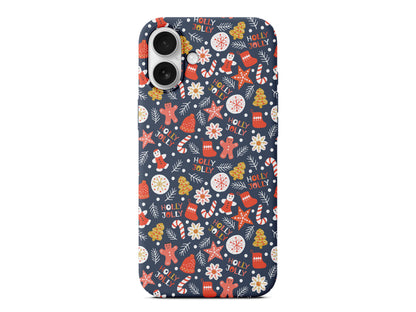 Holly Jolly Lansman Model İçi Kadife Silikon Telefon Kılıfı – Plus Serisine Özel