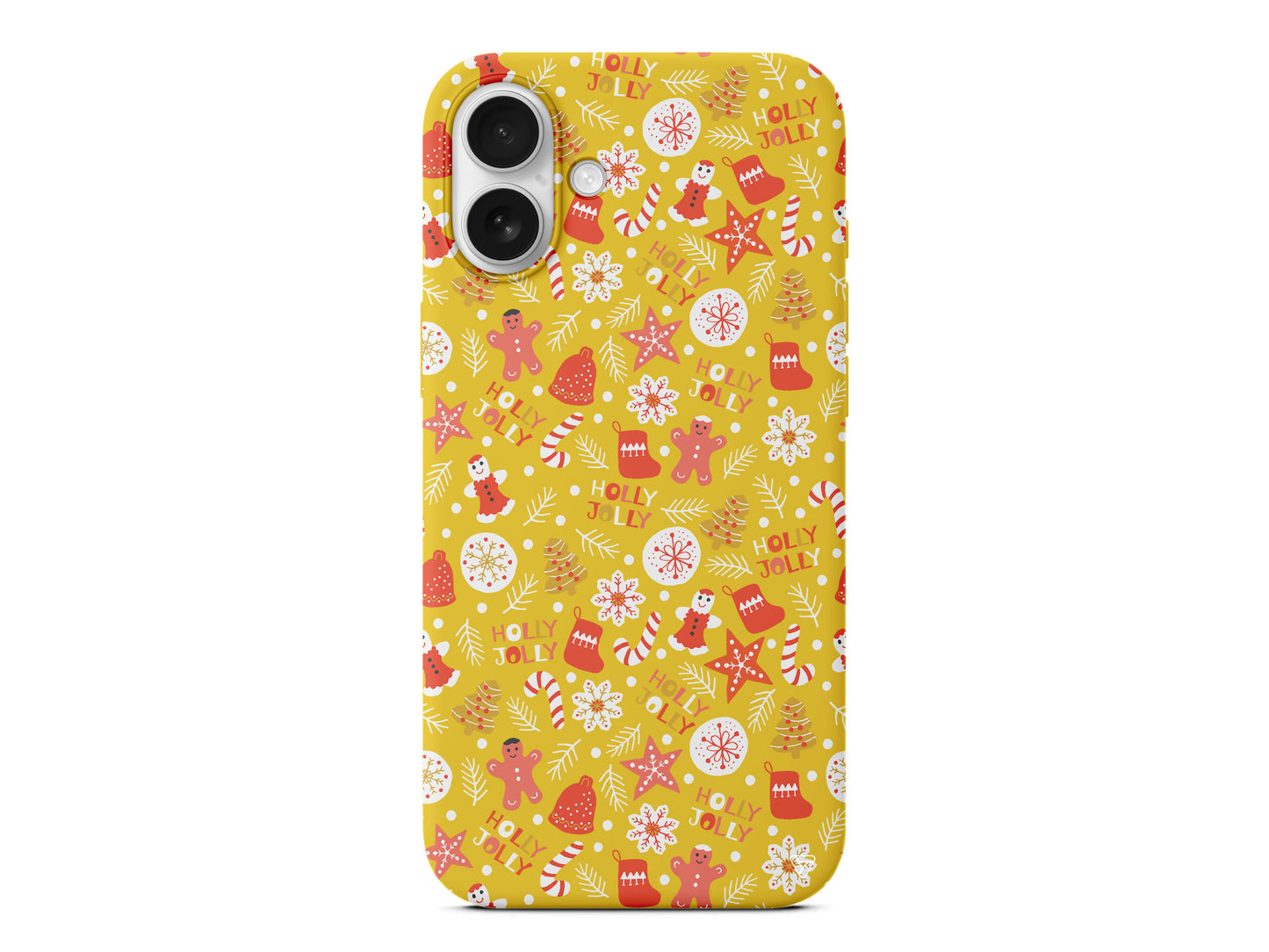 Holly Jolly Lansman Model İçi Kadife Silikon Telefon Kılıfı – Plus Serisine Özel