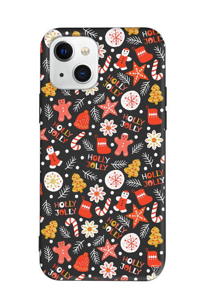 Holly Jolly Lansman Model İçi Kadife Silikon Telefon Kılıfı – Plus Serisine Özel