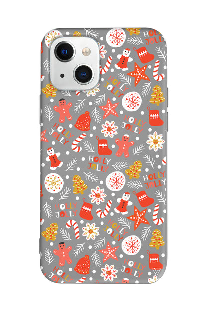 Holly Jolly Lansman Model İçi Kadife Silikon Telefon Kılıfı – Plus Serisine Özel