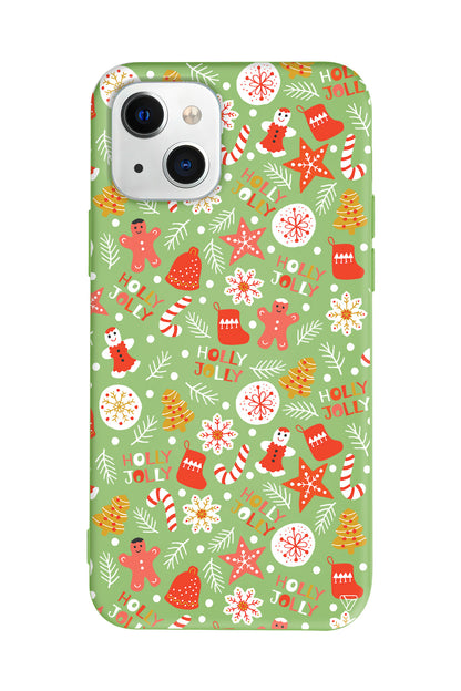 Holly Jolly Lansman Model İçi Kadife Silikon Telefon Kılıfı – Plus Serisine Özel