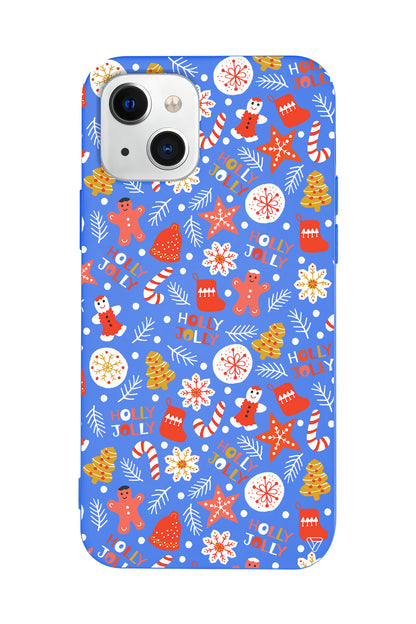 Holly Jolly Lansman Model İçi Kadife Silikon Telefon Kılıfı – Plus Serisine Özel