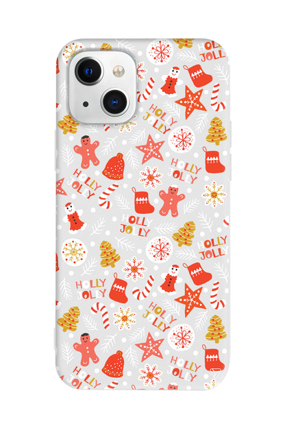 Holly Jolly Lansman Model İçi Kadife Silikon Telefon Kılıfı – Plus Serisine Özel