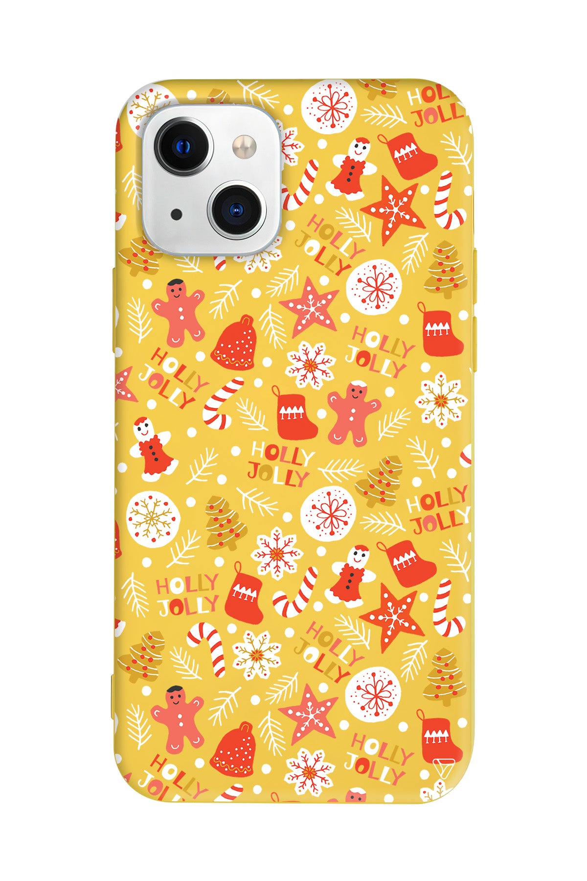 Holly Jolly Lansman Model İçi Kadife Silikon Telefon Kılıfı – Plus Serisine Özel