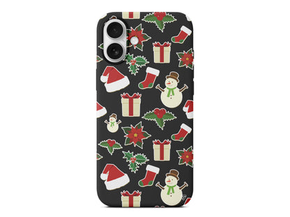 Just Xmas Lansman Model İçi Kadife Silikon Telefon Kılıfı – Plus Serisine Özel