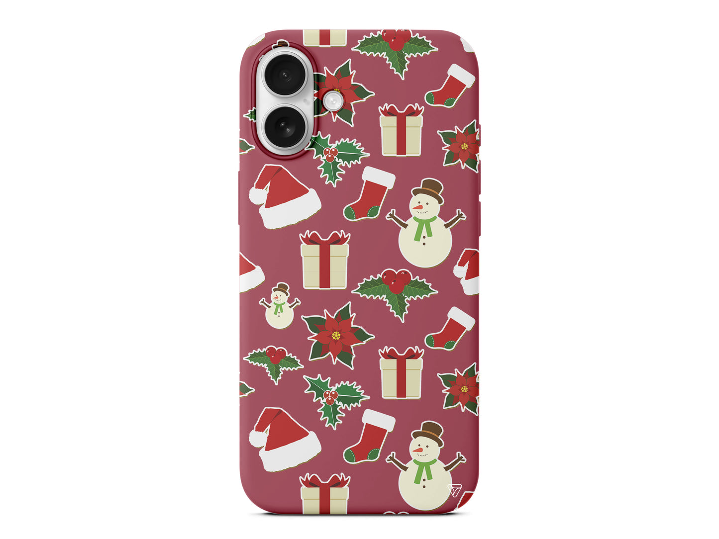 Just Xmas Lansman Model İçi Kadife Silikon Telefon Kılıfı – Plus Serisine Özel