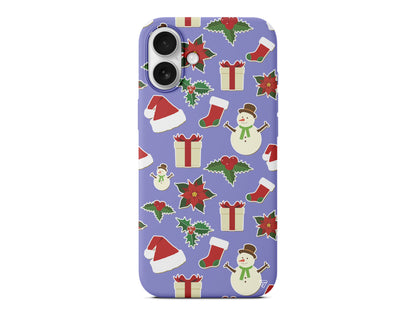 Just Xmas Lansman Model İçi Kadife Silikon Telefon Kılıfı – Plus Serisine Özel