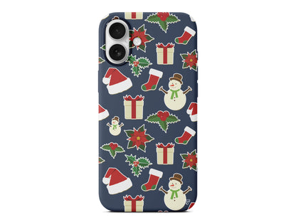 Just Xmas Lansman Model İçi Kadife Silikon Telefon Kılıfı – Plus Serisine Özel