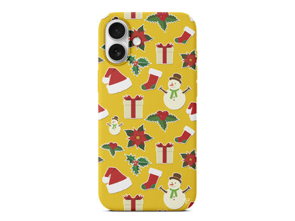 Just Xmas Lansman Model İçi Kadife Silikon Telefon Kılıfı – Plus Serisine Özel