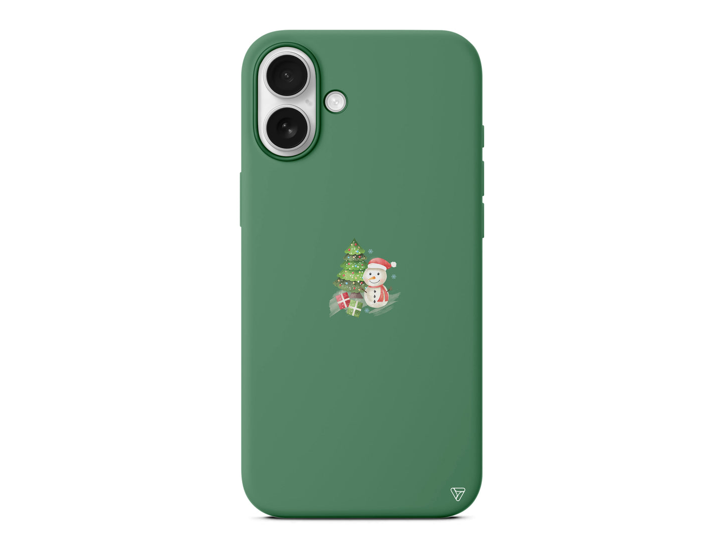 Cute Snowman Lansman Model İçi Kadife Silikon Telefon Kılıfı – Plus Serisine Özel