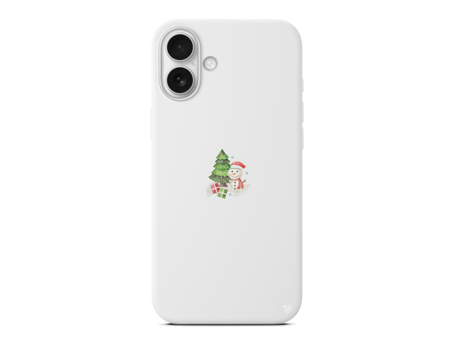 Cute Snowman Lansman Model İçi Kadife Silikon Telefon Kılıfı – Plus Serisine Özel