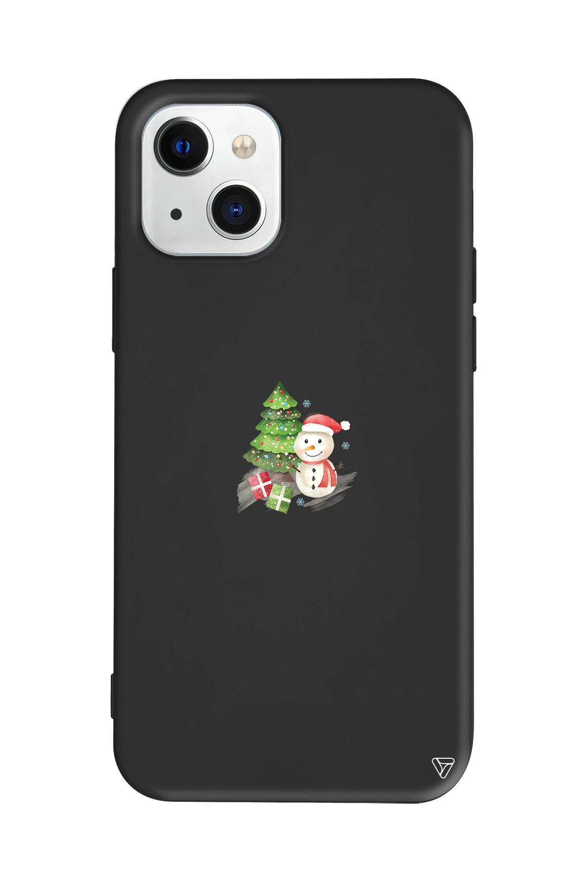 Cute Snowman Lansman Model İçi Kadife Silikon Telefon Kılıfı – Plus Serisine Özel