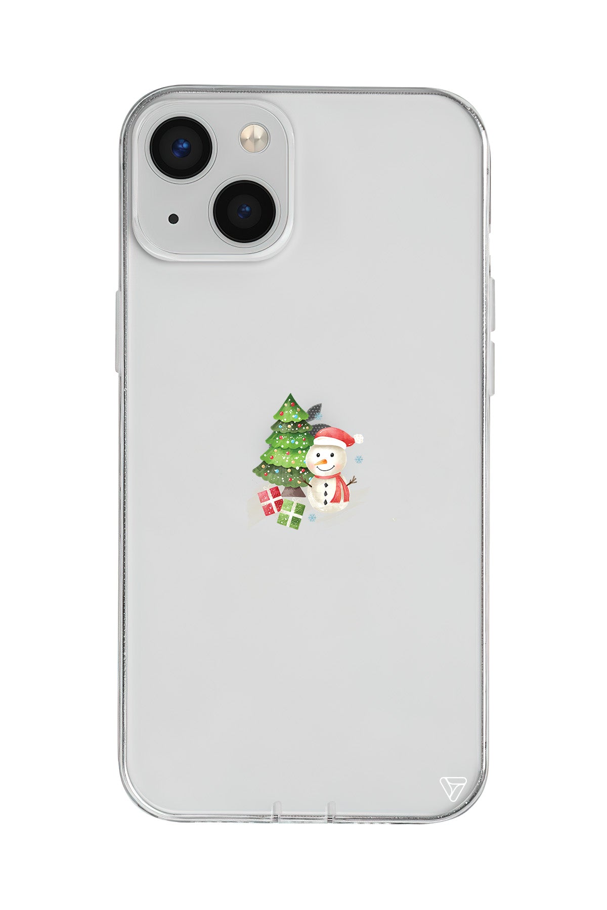 Cute Snowman Lansman Model İçi Kadife Silikon Telefon Kılıfı – Plus Serisine Özel
