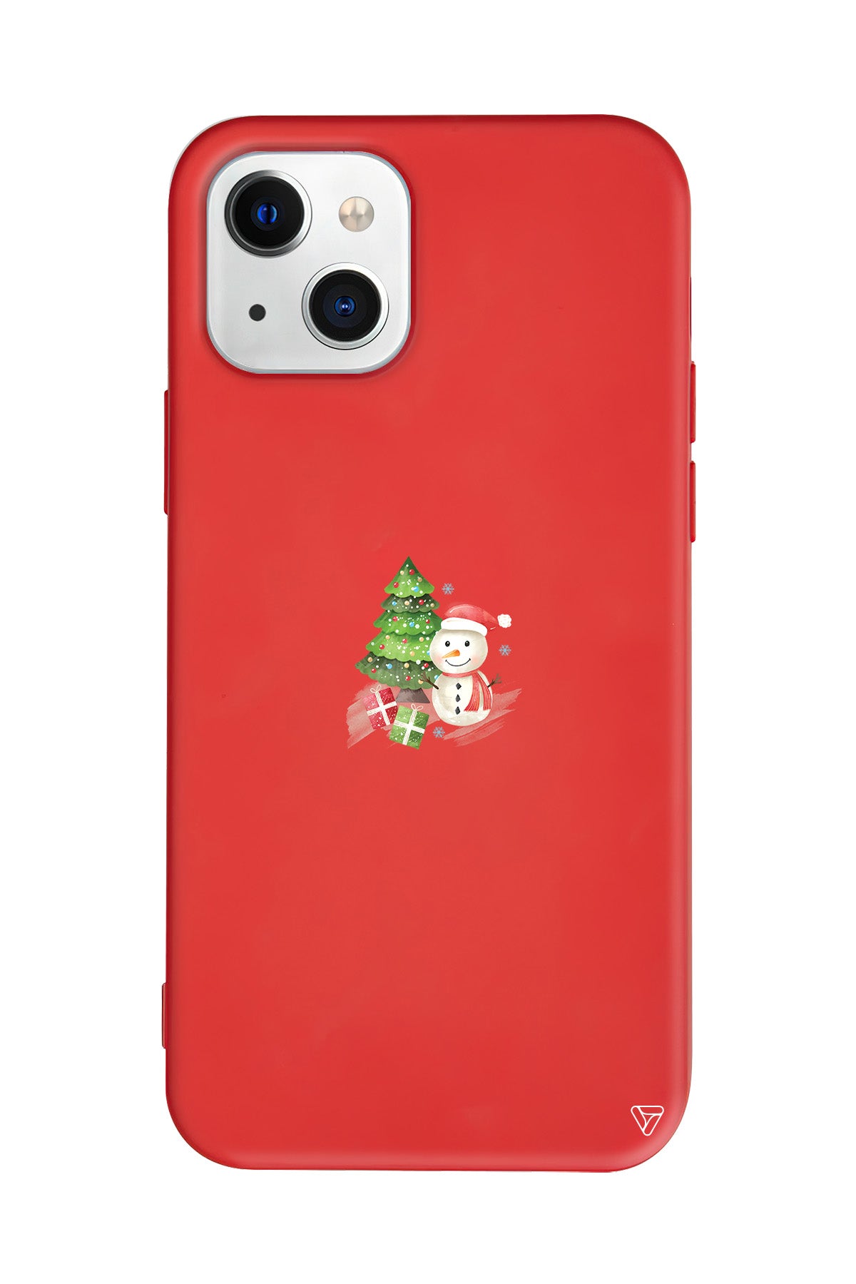 Cute Snowman Lansman Model İçi Kadife Silikon Telefon Kılıfı – Plus Serisine Özel