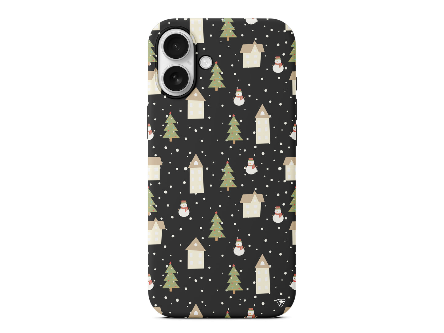 Snowy Xmas Lansman Model İçi Kadife Silikon Telefon Kılıfı