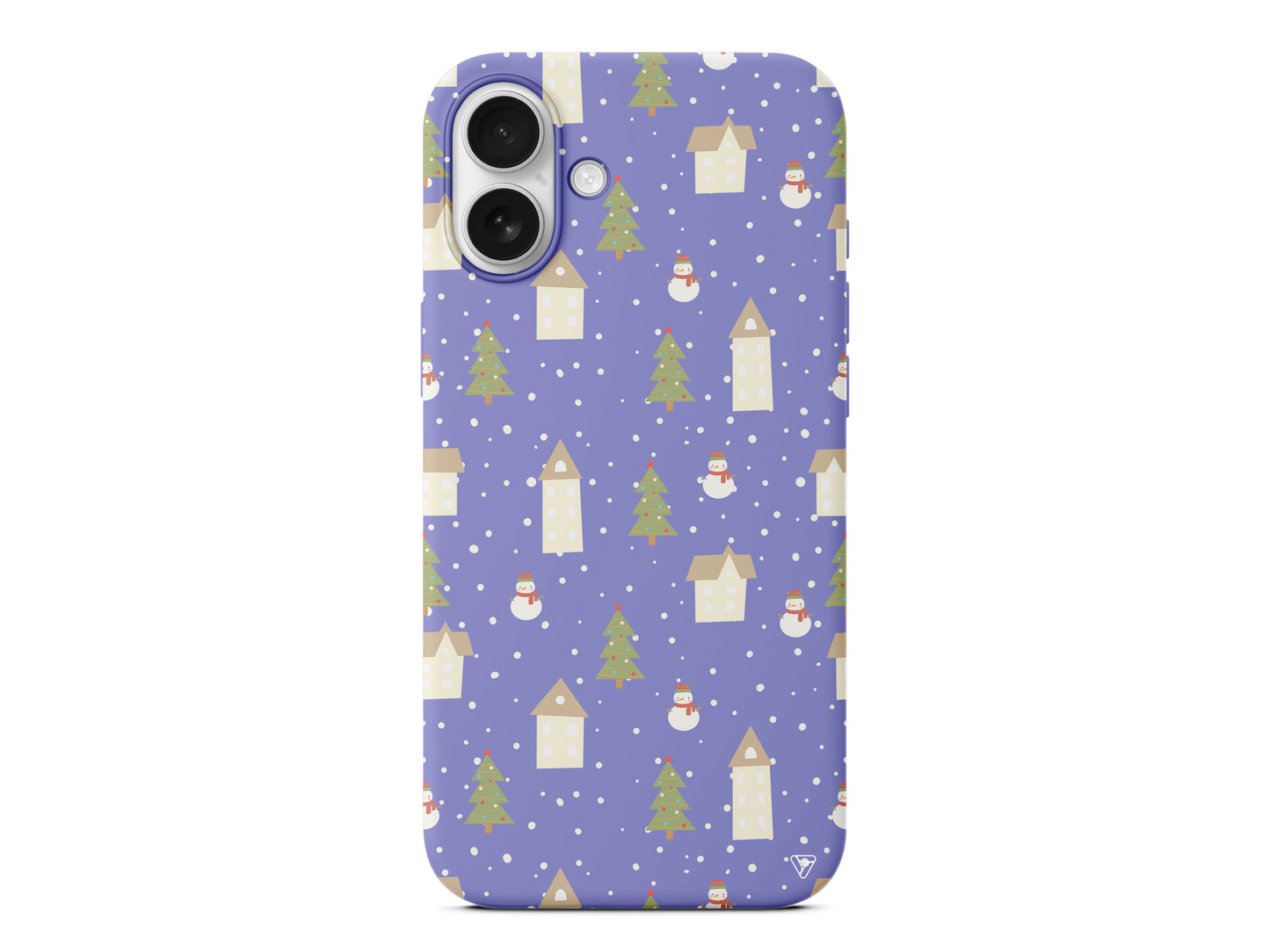 Snowy Xmas Lansman Model İçi Kadife Silikon Telefon Kılıfı