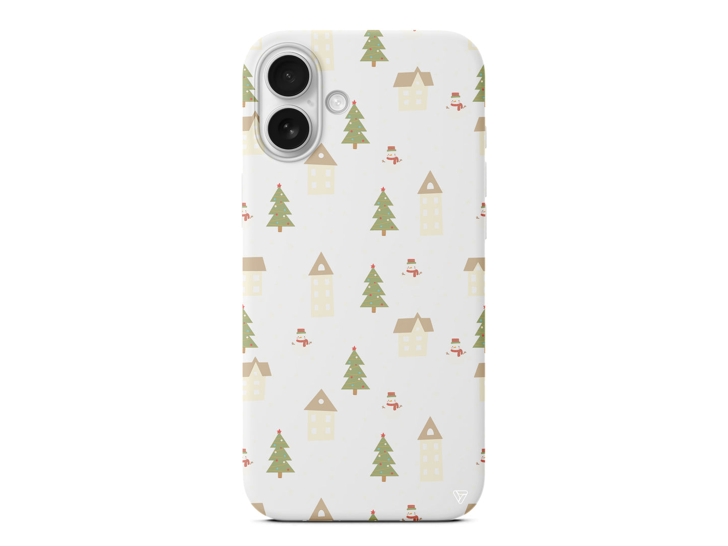 Snowy Xmas Lansman Model İçi Kadife Silikon Telefon Kılıfı